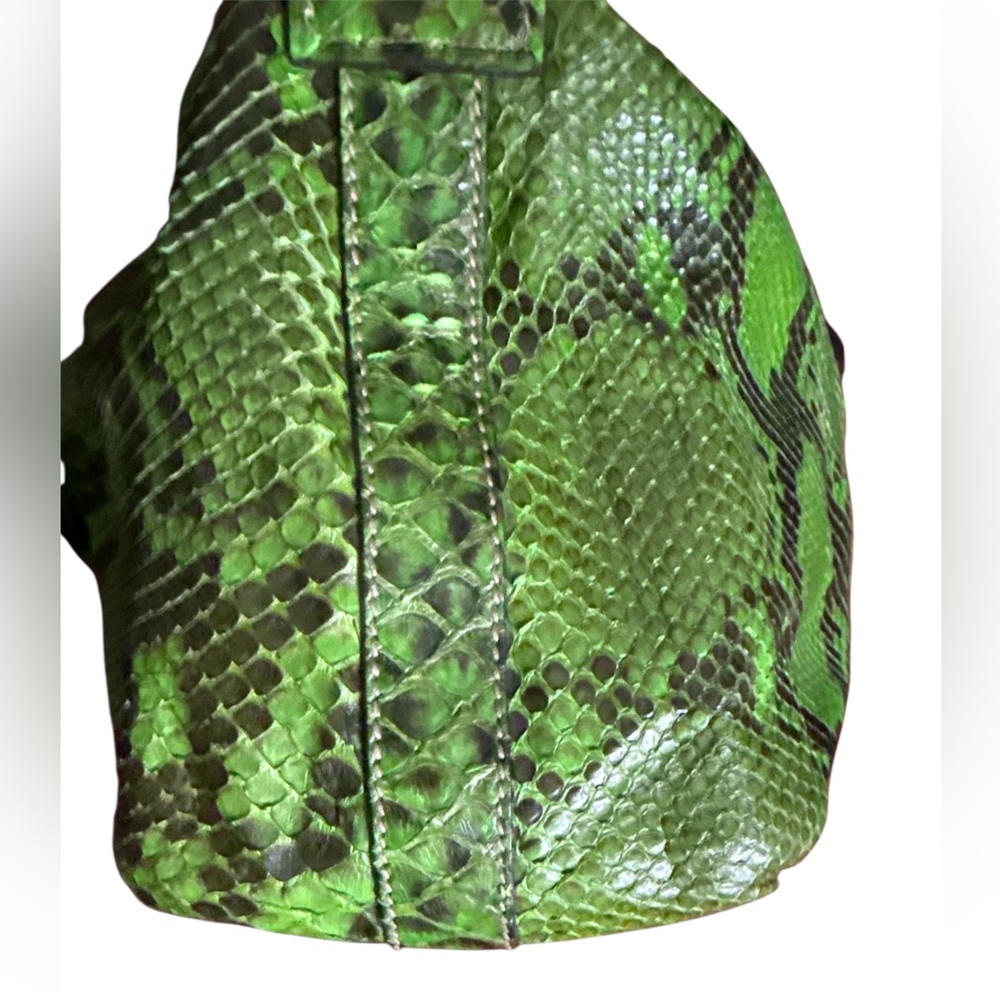Gucci Green Python Crossbody/Handbag - image 5
